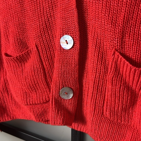 NWT NIC+ZOE Night Fall Fringe-Trim Button-Down Cardigan Size Petite Medium - Picture 3 of 8